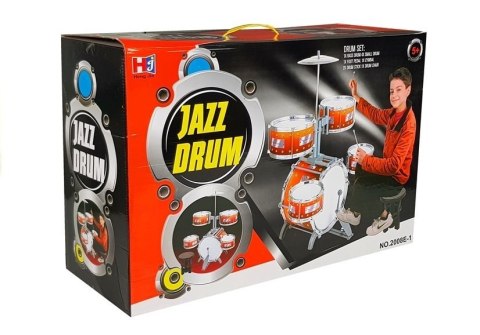 Duża Perkusja 5 Bębnów Talerz Instrument Dziecięcy Duża Perkusja 5 Bębnów Talerz Instrument Dziecięcy