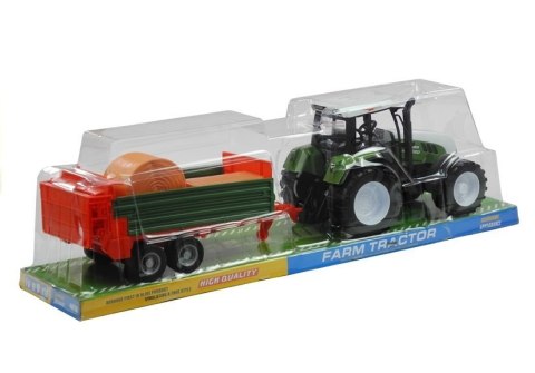 Duży Traktor z Przyczepą Akcesoria Ciągnik 65 cm Duży Traktor z Przyczepą Akcesoria Ciągnik 65 cm