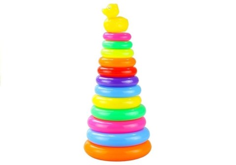 Piramidka z kółek Piramida 40cm Wysoka Układanka Piramidka z kółek Piramida 40cm Wysoka Układanka