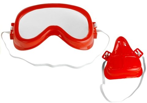 Zestaw Strażaka Straż Pożarna Wóz + Kask + Gaśnica Zestaw Strażaka Straż Pożarna Wóz + Kask + Gaśnica