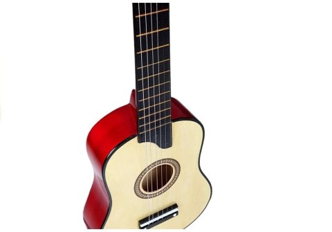 Gitara Drewniana z Kostką Kremowa Gitara Drewniana z Kostką Kremowa