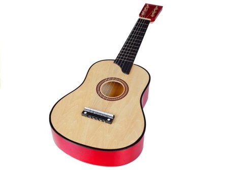 Gitara Drewniana z Kostką Kremowa Gitara Drewniana z Kostką Kremowa
