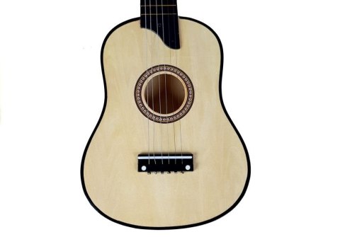 Gitara Drewniana z Kostką Kremowa Gitara Drewniana z Kostką Kremowa