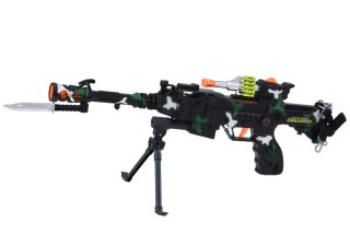 Karabin Wojskowy Na Ramie Stojak Światło Dźwięk 56cm