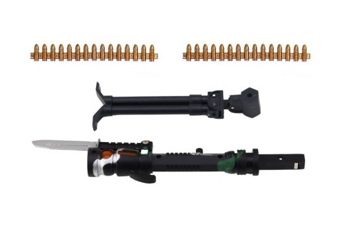Karabin Wojskowy Na Ramie Stojak Światło Dźwięk 56cm Karabin Wojskowy Na Ramie Stojak Światło Dźwięk 56cm