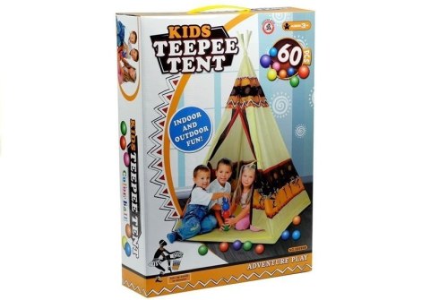 Namiot Tipi Indiański Dom Zabaw + 60 Piłek 155 cm Namiot Tipi Indiański Dom Zabaw + 60 Piłek 155 cm