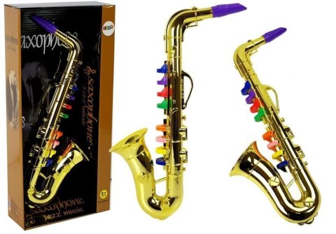 Zabawkowy Saksofon instrument w kolorze złotym Zabawkowy Saksofon instrument w kolorze złotym