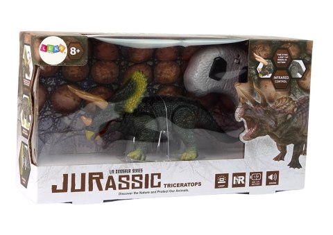 Dinozaur Na Baterie Triceratops Zdalnie Sterowany Dźwięk Dinozaur Na Baterie Triceratops Zdalnie Sterowany Dźwięk