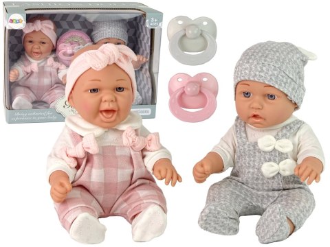 Dwie Lalki Bobasy Bliźnięta Chłopiec Dziewczynka 30 cm Dwie Lalki Bobasy Bliźnięta Chłopiec Dziewczynka 30 cm