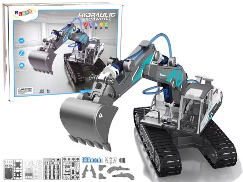 Koparka Hydrauliczna Gąsiennicowa DIY Do złożenia 130 elementów Koparka Hydrauliczna Gąsiennicowa DIY Do złożenia 130 elementów