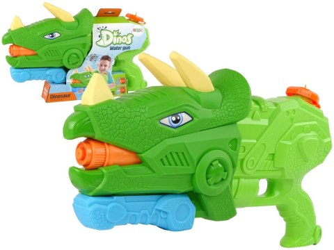 Pistolet Na Wodę Dinosaur Triceratops 1330 ml Zielony Zasięg 8 m Pistolet Na Wodę Dinosaur Triceratops 1330 ml Zielony Zasięg 8 m