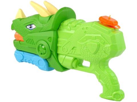 Pistolet Na Wodę Dinosaur Triceratops 1330 ml Zielony Zasięg 8 m Pistolet Na Wodę Dinosaur Triceratops 1330 ml Zielony Zasięg 8 m