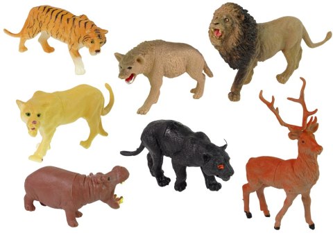 Zestaw Figurek Dzikie Zwierzęta 34 Elementy Safari Lew Gepard Tygrys Zestaw Figurek Dzikie Zwierzęta 34 Elementy Safari Lew Gepard Tygrys