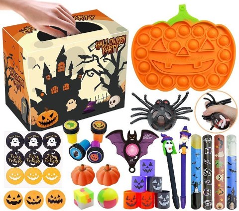 Zestaw Sensoryczny Antystresowe Zabawki Haloween Fidget Toys Pop It Zestaw Sensoryczny Antystresowe Zabawki Haloween Fidget Toys Pop It