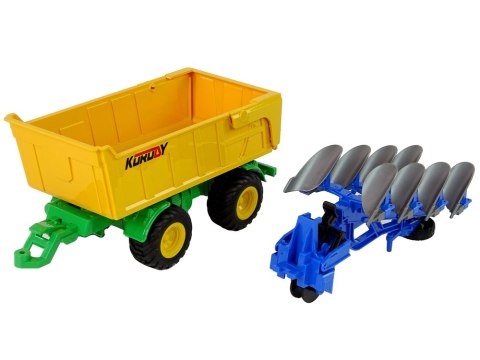 Zestaw Traktor Maszyny Rolnicze Naczepa Światło Dźwięk 6 Elem Zestaw Traktor Maszyny Rolnicze Naczepa Światło Dźwięk 6 Elem