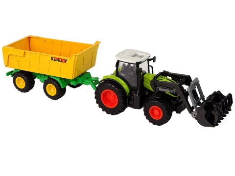 Zestaw Traktor Maszyny Rolnicze Naczepa Światło Dźwięk 6 Elem Zestaw Traktor Maszyny Rolnicze Naczepa Światło Dźwięk 6 Elem