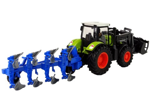 Zestaw Traktor Maszyny Rolnicze Naczepa Światło Dźwięk 6 Elem Zestaw Traktor Maszyny Rolnicze Naczepa Światło Dźwięk 6 Elem