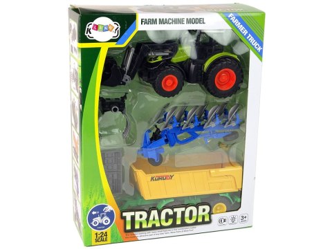 Zestaw Traktor Maszyny Rolnicze Naczepa Światło Dźwięk 6 Elem Zestaw Traktor Maszyny Rolnicze Naczepa Światło Dźwięk 6 Elem