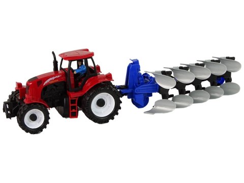 Czerwony Traktor z Pługiem Farma Czerwony Traktor z Pługiem Farma
