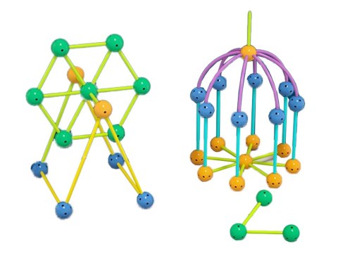 Zestaw Klocków 3D Konstrukcyjne Geometric 142el. Zestaw Klocków 3D Konstrukcyjne Geometric 142el.