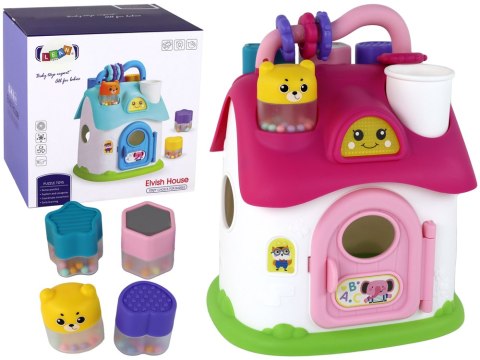Domek Sorter Interaktywny Różowy Puzzle Edukacyjny Domek Sorter Interaktywny Różowy Puzzle Edukacyjny