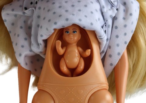 Lalka Dla Dzieci W Ciąży Mama Dziecko Biała Sukienka Akcesoria Lalka Dla Dzieci W Ciąży Mama Dziecko Biała Sukienka Akcesoria