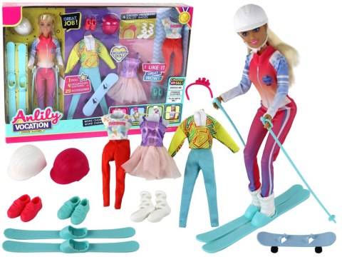 Lalka Dla Dzieci Anlily 4 Sporty Narty Snowboard Joga Balet Akcesoria Lalka Dla Dzieci Anlily 4 Sporty Narty Snowboard Joga Balet Akcesoria