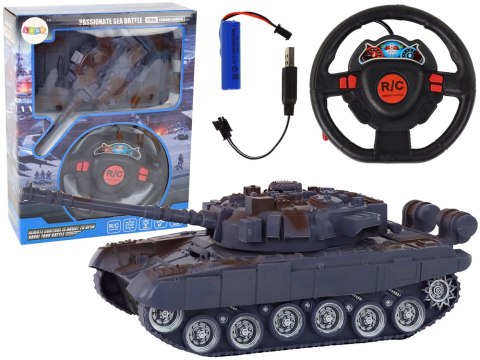 Czołg R/C Zdalnie Sterowany Światła Dźwięk Granatowy 1:18 27MHz Czołg R/C Zdalnie Sterowany Światła Dźwięk Granatowy 1:18 27MHz