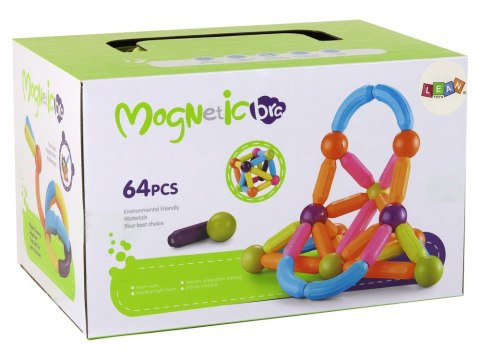 Duży Zestaw Klocków Magnetycznych W Kuferku 64 Elementy Duży Zestaw Klocków Magnetycznych W Kuferku 64 Elementy