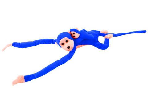 Maskotka Pluszowa Małpka z Dzieckiem Niebieska 90 cm Maskotka Pluszowa Małpka z Dzieckiem Niebieska 90 cm