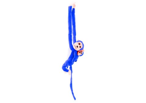 Maskotka Pluszowa Małpka z Dzieckiem Niebieska 90 cm Maskotka Pluszowa Małpka z Dzieckiem Niebieska 90 cm