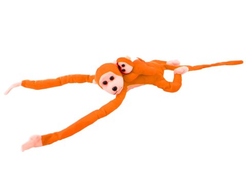 Maskotka Pluszowa Małpka z Dzieckiem Pomarańczowa 90 cm Maskotka Pluszowa Małpka z Dzieckiem Pomarańczowa 90 cm