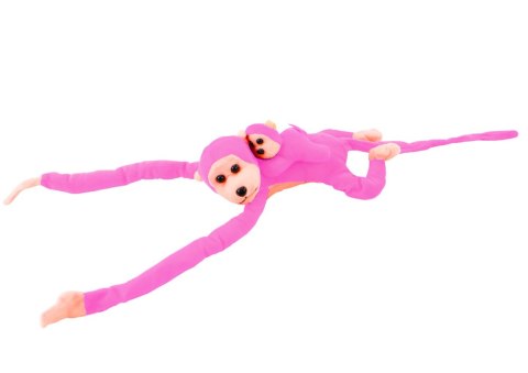 Maskotka Pluszowa Małpka z Dzieckiem Różowa 90 cm Maskotka Pluszowa Małpka z Dzieckiem Różowa 90 cm