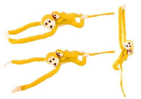 Maskotka Pluszowa Małpka z Dzieckiem Żółta 90 cm Maskotka Pluszowa Małpka z Dzieckiem Żółta 90 cm