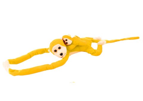 Maskotka Pluszowa Małpka z Dzieckiem Żółta 90 cm Maskotka Pluszowa Małpka z Dzieckiem Żółta 90 cm