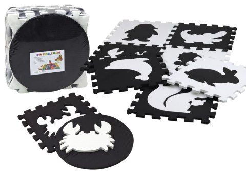 Miękkie Puzzle Mata Kontrastowa Edukacyjna Pianka EVA Czarno-Białe 19 ele. Miękkie Puzzle Mata Kontrastowa Edukacyjna Pianka EVA Czarno-Białe 19 ele.