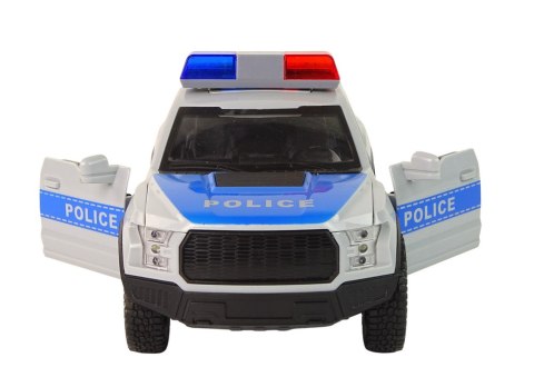Pojazd Terenowy Policja Niebieski Otwierane Drzwi Dźwięk Światła Pojazd Terenowy Policja Niebieski Otwierane Drzwi Dźwięk Światła