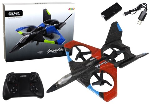 Quadcopter RC Myśliwiec Samolot Zdalnie Sterowany Czerwony Quadcopter RC Myśliwiec Samolot Zdalnie Sterowany Czerwony