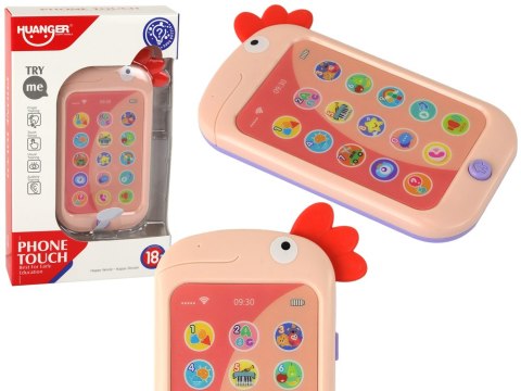 Telefon Edukacyjny Nauka Angielskiego Kurczak Różowy Telefon Edukacyjny Nauka Angielskiego Kurczak Różowy