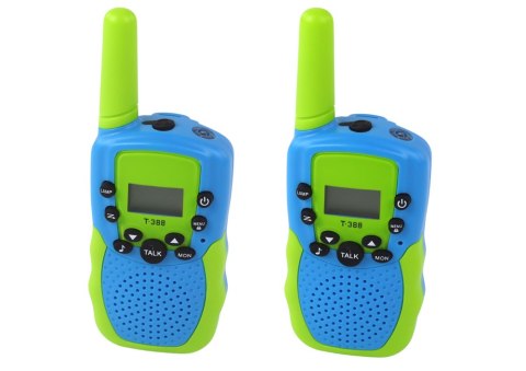 Walkie Talkie Krótkofalówki Zielono - Niebieski Zasięg 3km Dla Dzieci Walkie Talkie Krótkofalówki Zielono - Niebieski Zasięg 3km Dla Dzieci