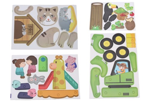 Klocki Puzzle Konstrukcyjne 3D DIY Dinozaury Rozkręcanie Wiertarka Klocki Puzzle Konstrukcyjne 3D DIY Dinozaury Rozkręcanie Wiertarka