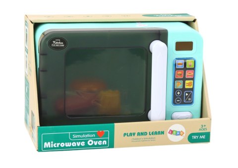 Kuchenka Mikrofalowa Mikrofala Zabawkowa Turkusowa Dodatki Kuchenka Mikrofalowa Mikrofala Zabawkowa Turkusowa Dodatki