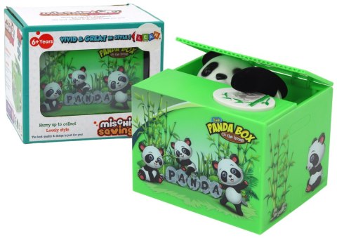 Skarbonka Panda Nauka Oszczędzania Miś Zielone Pudełko Skarbonka Panda Nauka Oszczędzania Miś Zielone Pudełko