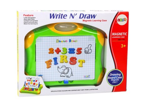 Tablica Edukacyjna Magnetyczna Literki Cyferki Pisak Gąbka Tablica Edukacyjna Magnetyczna Literki Cyferki Pisak Gąbka