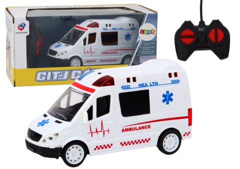 Zdalnie Sterowana Karetka Ambulans RC Światła Dźwięki Biała Zdalnie Sterowana Karetka Ambulans RC Światła Dźwięki Biała