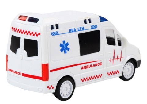 Zdalnie Sterowana Karetka Ambulans RC Światła Dźwięki Biała Zdalnie Sterowana Karetka Ambulans RC Światła Dźwięki Biała