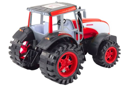 Duży Traktor Farmerski Rolniczy Napęd Czerwony Duży Traktor Farmerski Rolniczy Napęd Czerwony
