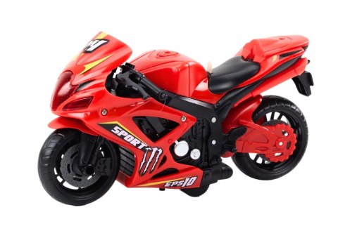 Motocykl Sportowy Napęd Frykcyjny Światło i Dźwięk 2 Kolory Motocykl Sportowy Napęd Frykcyjny Światło i Dźwięk 2 Kolory