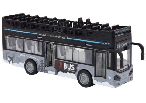 Autobus Miejski Piętrowy 1:16 Napęd Światła Dźwięki Czarny Autobus Miejski Piętrowy 1:16 Napęd Światła Dźwięki Czarny