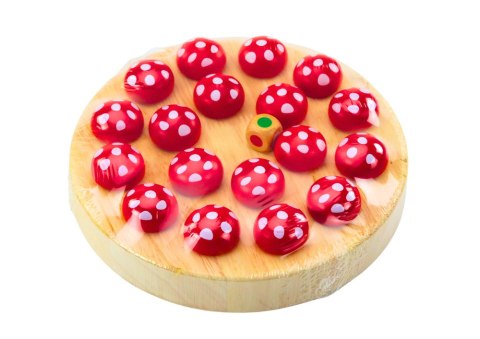 Gra Pamięciowa Rodzinna Muchomory Drewniana Gra Pamięciowa Rodzinna Muchomory Drewniana